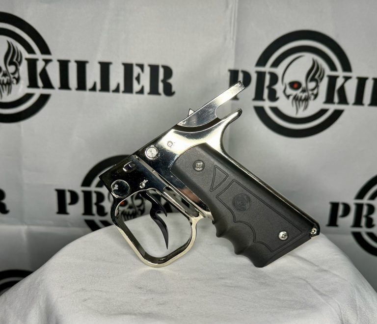 Worr Game Products Black Magic Autococker Hinge Trigger Frame W/Grip In Chrome